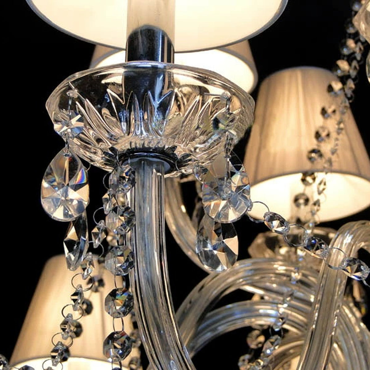 AM0736 — European Grand Hall Crystal Stainless Steel Chandelier for Bar Spaces