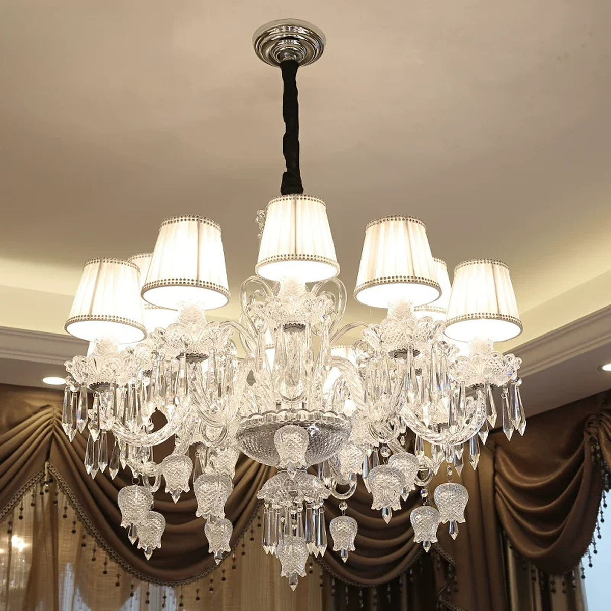 AM0802 — European Crystal American Table Lamp for Living Rooms & Bedrooms