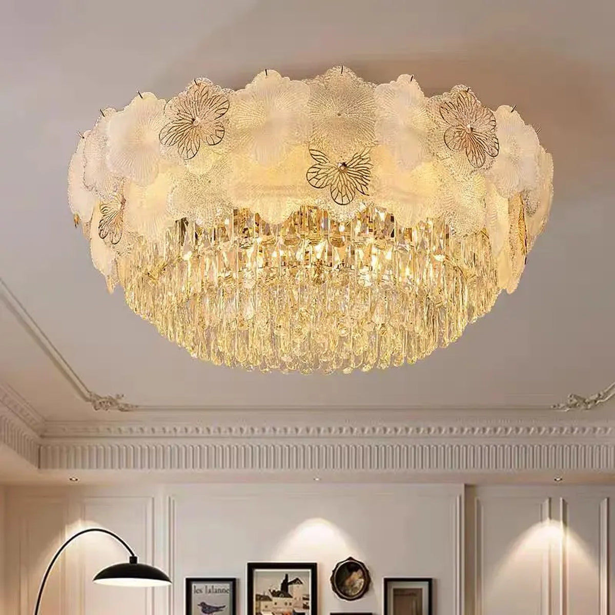 AM0541 — Light Luxury Crystal Chandelier for Living Rooms