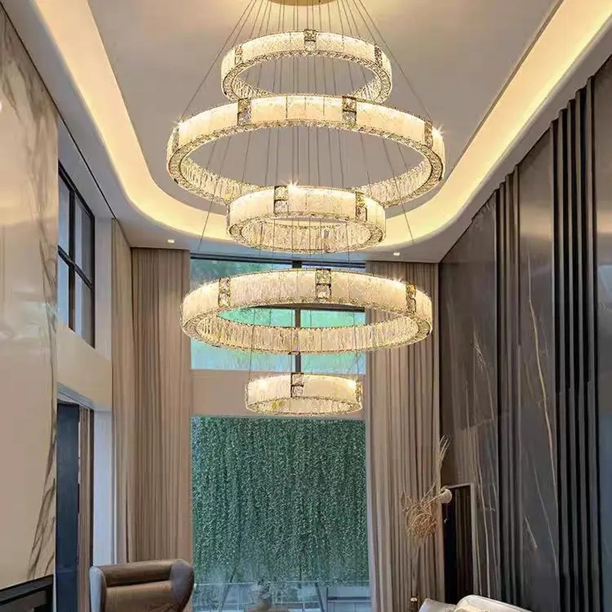 AM0524 — Modern Luxury Crystal Chandelier for Living Rooms