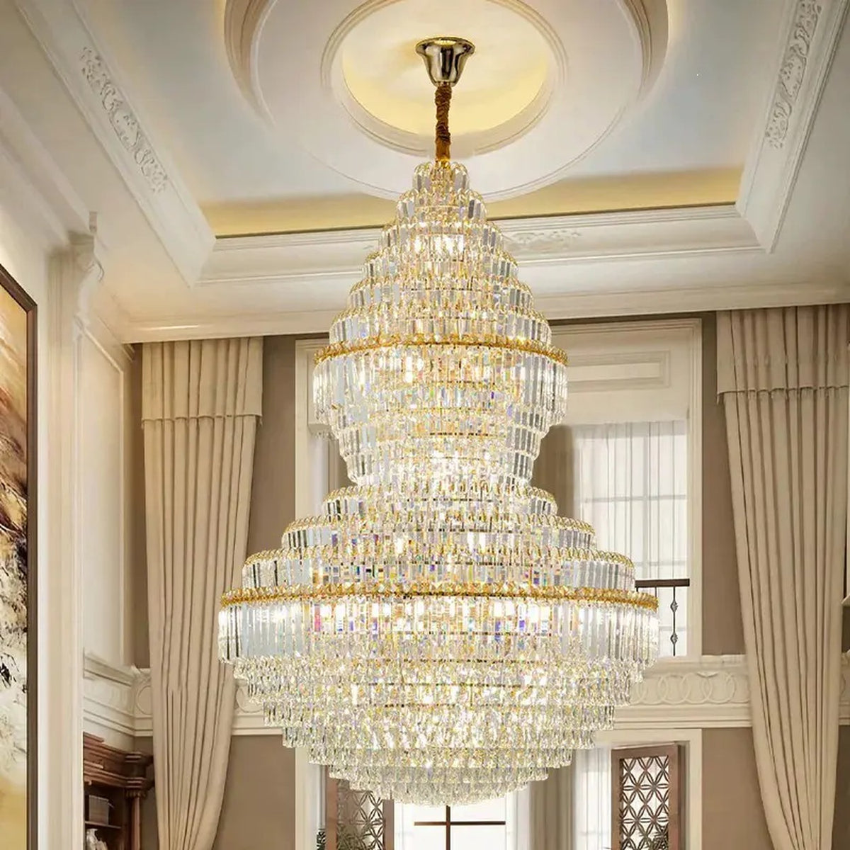 AM0581 — Light Luxury Crystal Chandelier for Living Rooms