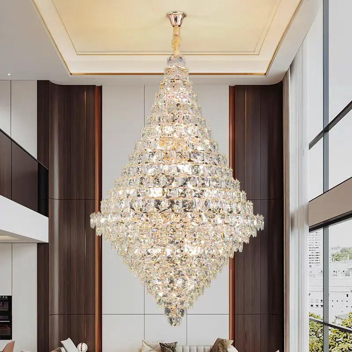 AM0607 — Light Luxury Crystal Chandelier for Living Rooms