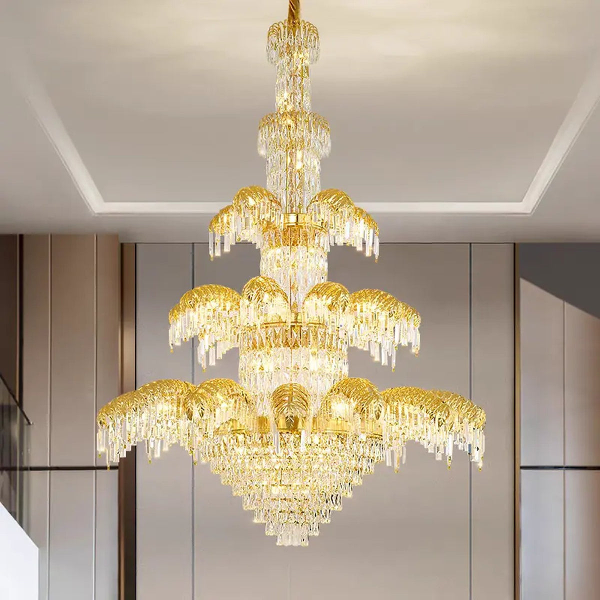 AM0618 — Light Luxury Crystal Chandelier for Living Rooms