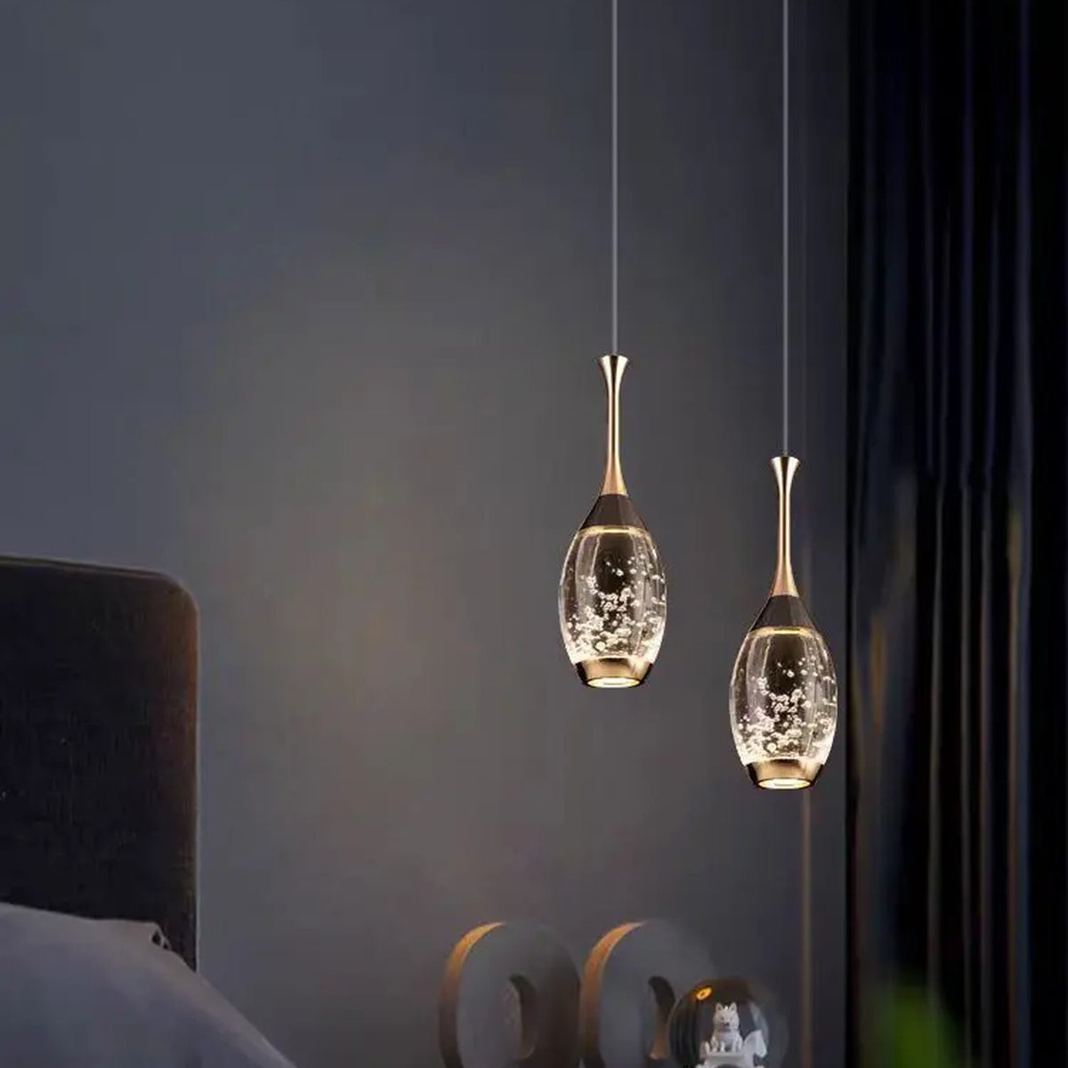 AM0519 — Light Luxury Lychee Crystal Chandelier for Master Bedrooms