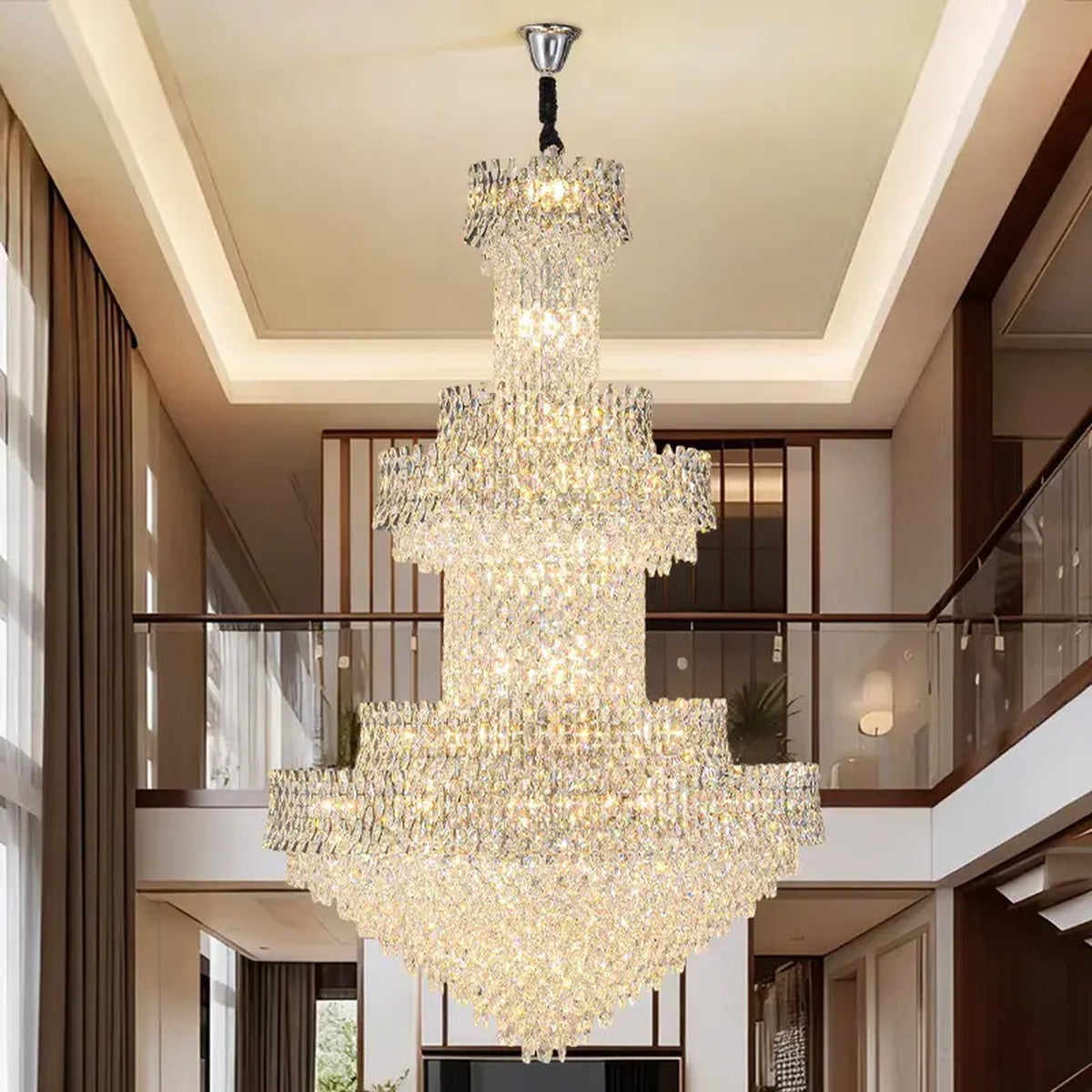 AM0593 — Light Luxury Crystal Chandelier for Living Rooms