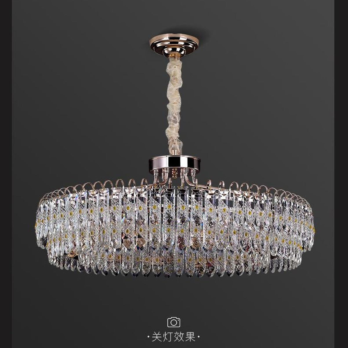 AM0574 — Modern Minimalist Crystal Chandelier for Living Rooms