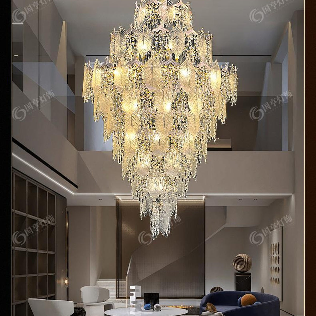 AM0481 — Light Luxury Golden Branch Chandelier for Living Rooms