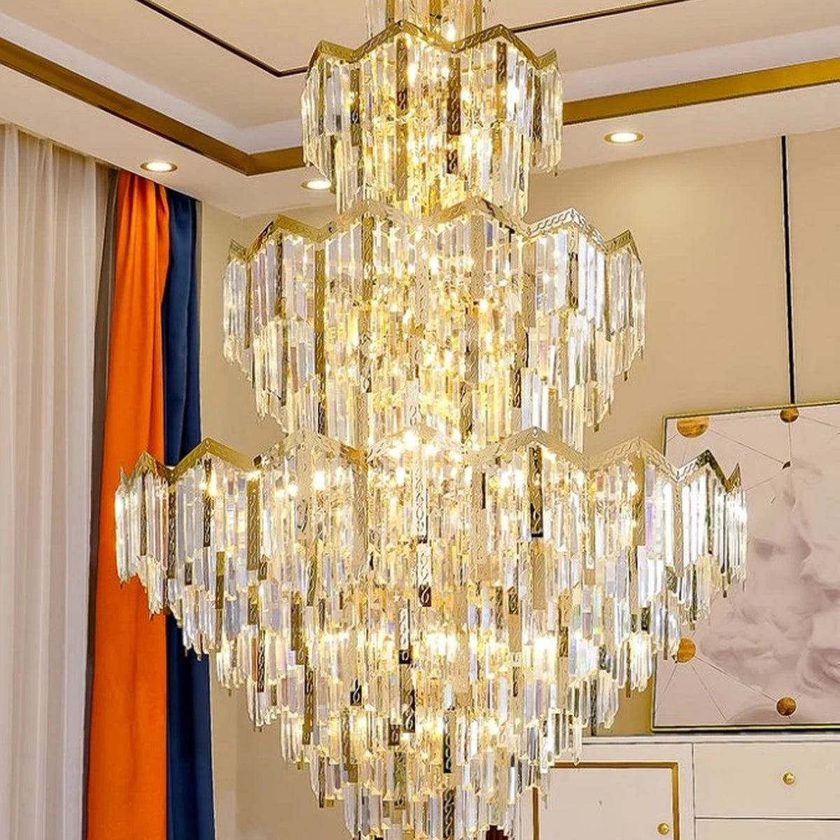 AM0613 — Light Luxury Butterfly Crystal Chandelier for Living Rooms