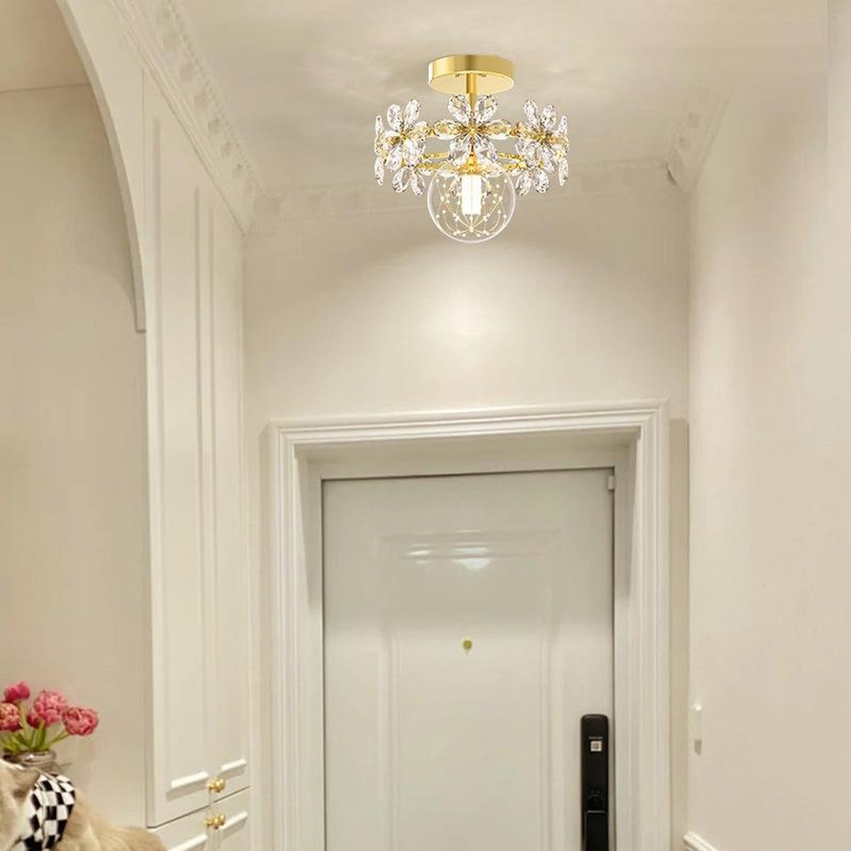 AM0543 — Modern Luxury Crystal Ceiling Light for Bedrooms