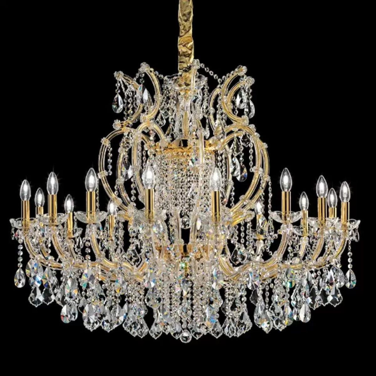 AM0811 — European Candle Crystal Chandelier for Living Rooms