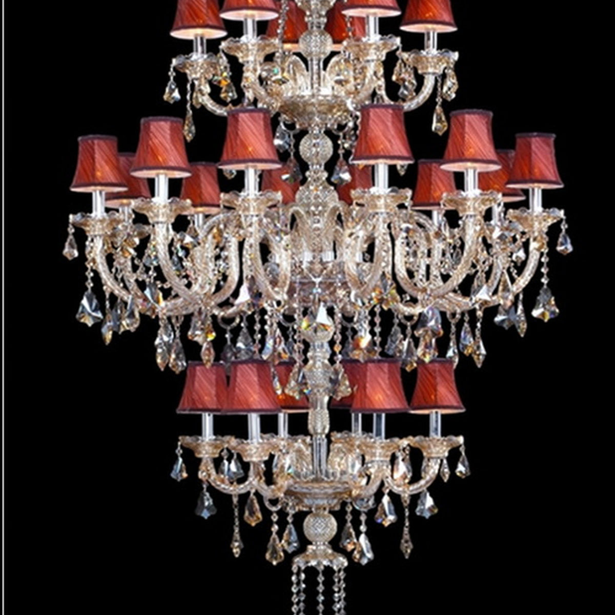 AM0779 — European Candle Grand Hall Iron Chandelier for Bedrooms & Studies