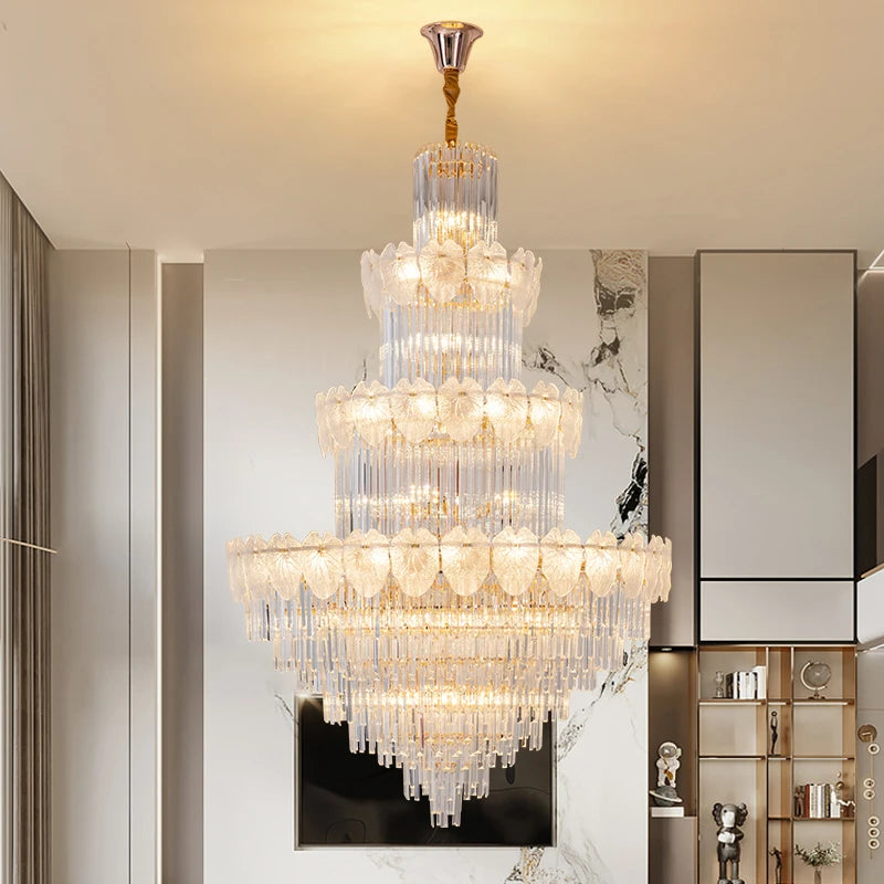 AM0122 · Modern Stairwell Crystal Chandelier for Double-Height Spaces · 6 Configurations — AM0122, view 5