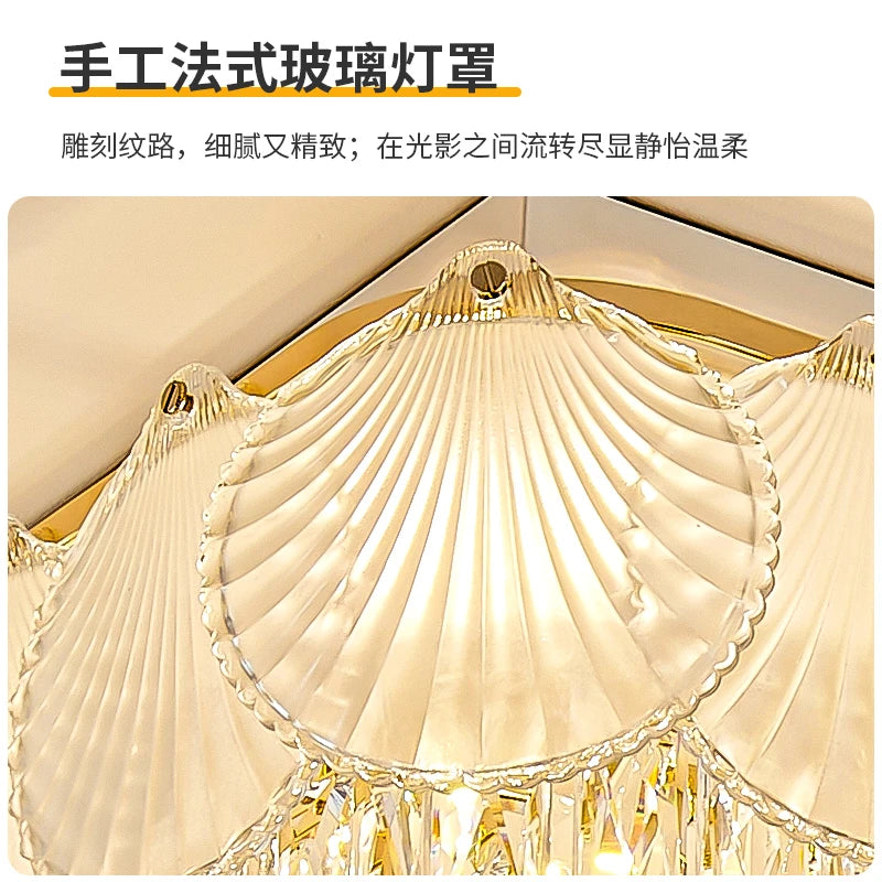 AM0105 · French Flush Mount Rectangular Ceiling Light for Bedrooms · 8 Configurations — AM0105, view 5