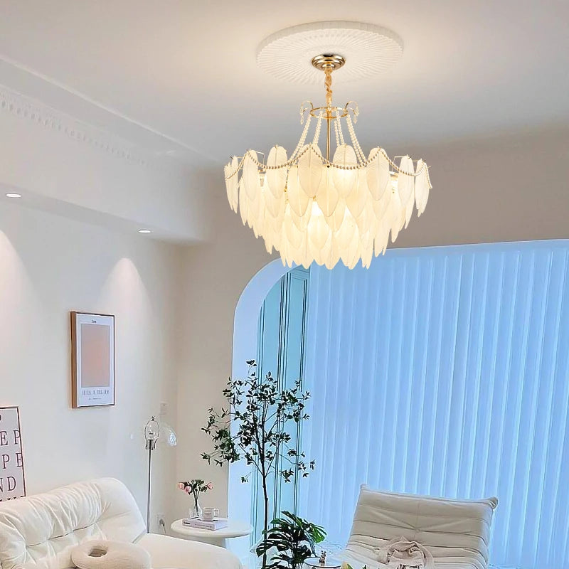 AM0035 · French Cream-Tone Crystal Chandelier for Living Spaces · 5 Configurations — AM0035, view 6