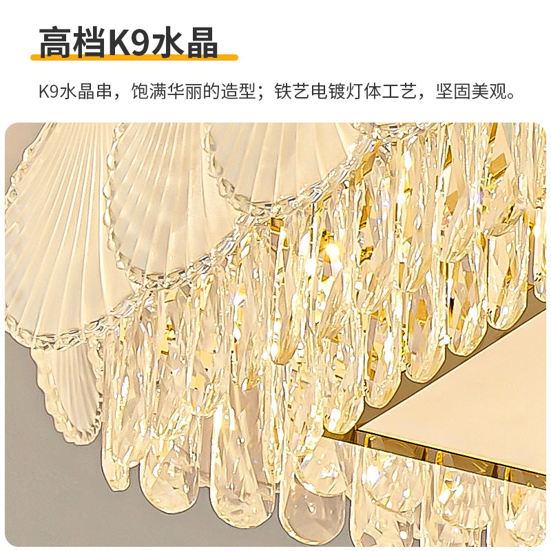 AM0105 · French Flush Mount Rectangular Ceiling Light for Bedrooms · 8 Configurations — AM0105, view 6