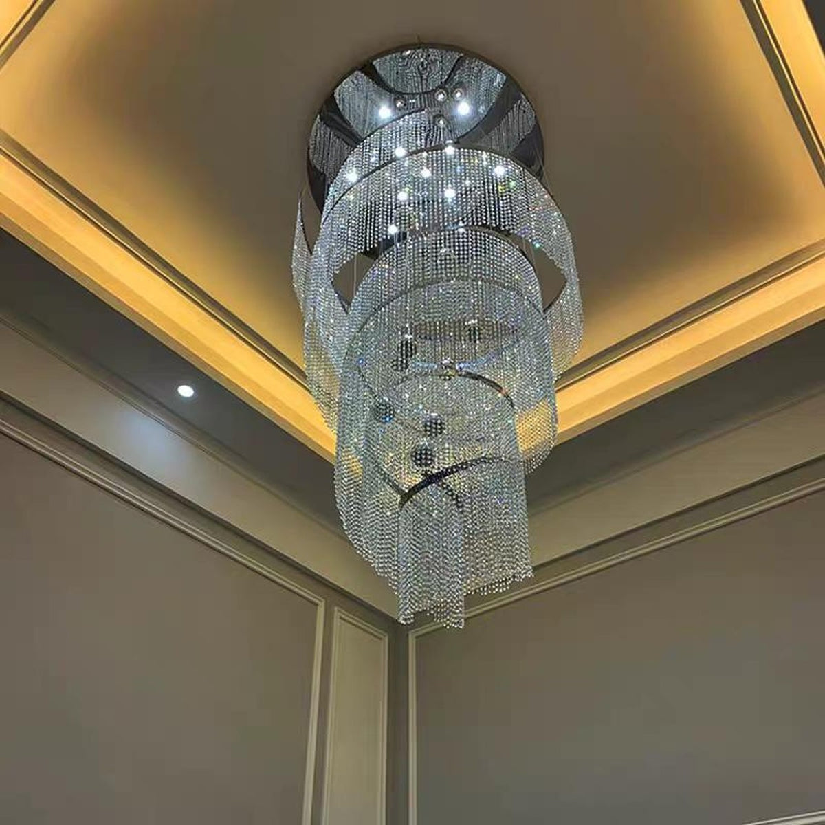 AM0673 — Modern Luxury Crystal Chandelier for Living Rooms