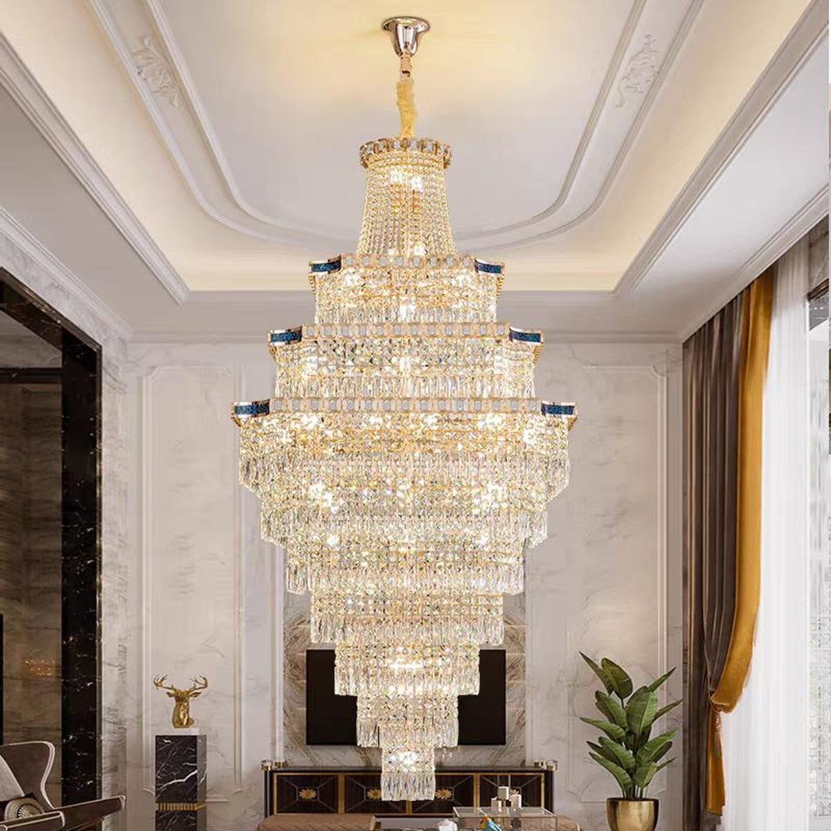 AM0499 — Modern Luxury Crystal Chandelier for Living Rooms