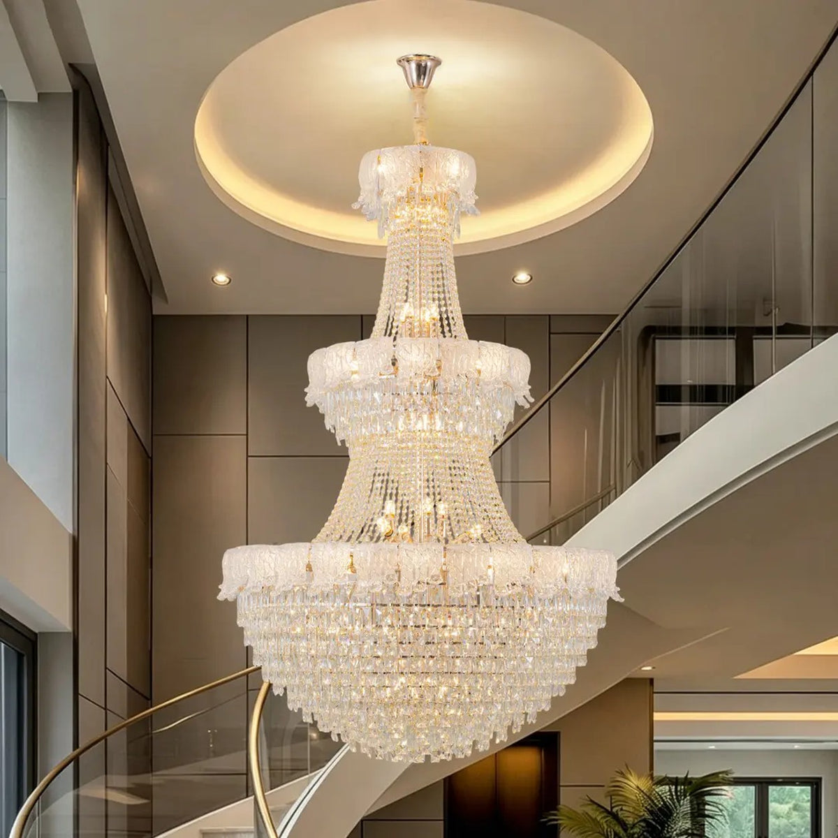 AM0580 — Light Luxury Crystal Chandelier for Living Rooms