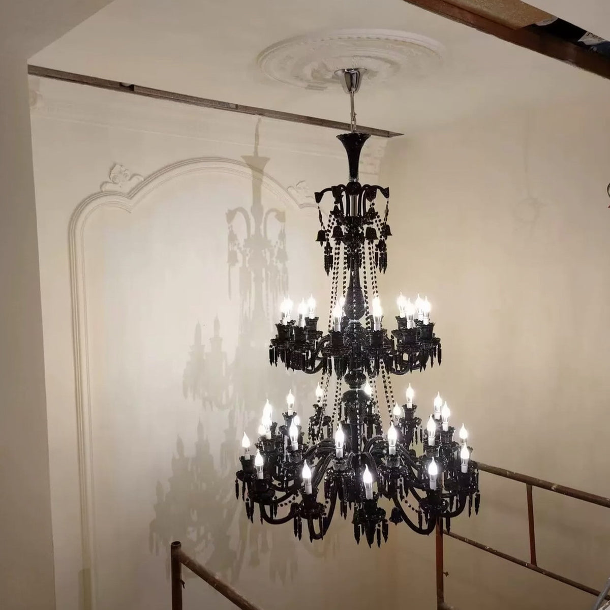 AM0865 — European Two-tier Grand Hall Crystal Chandelier for Hotels & Ballrooms
