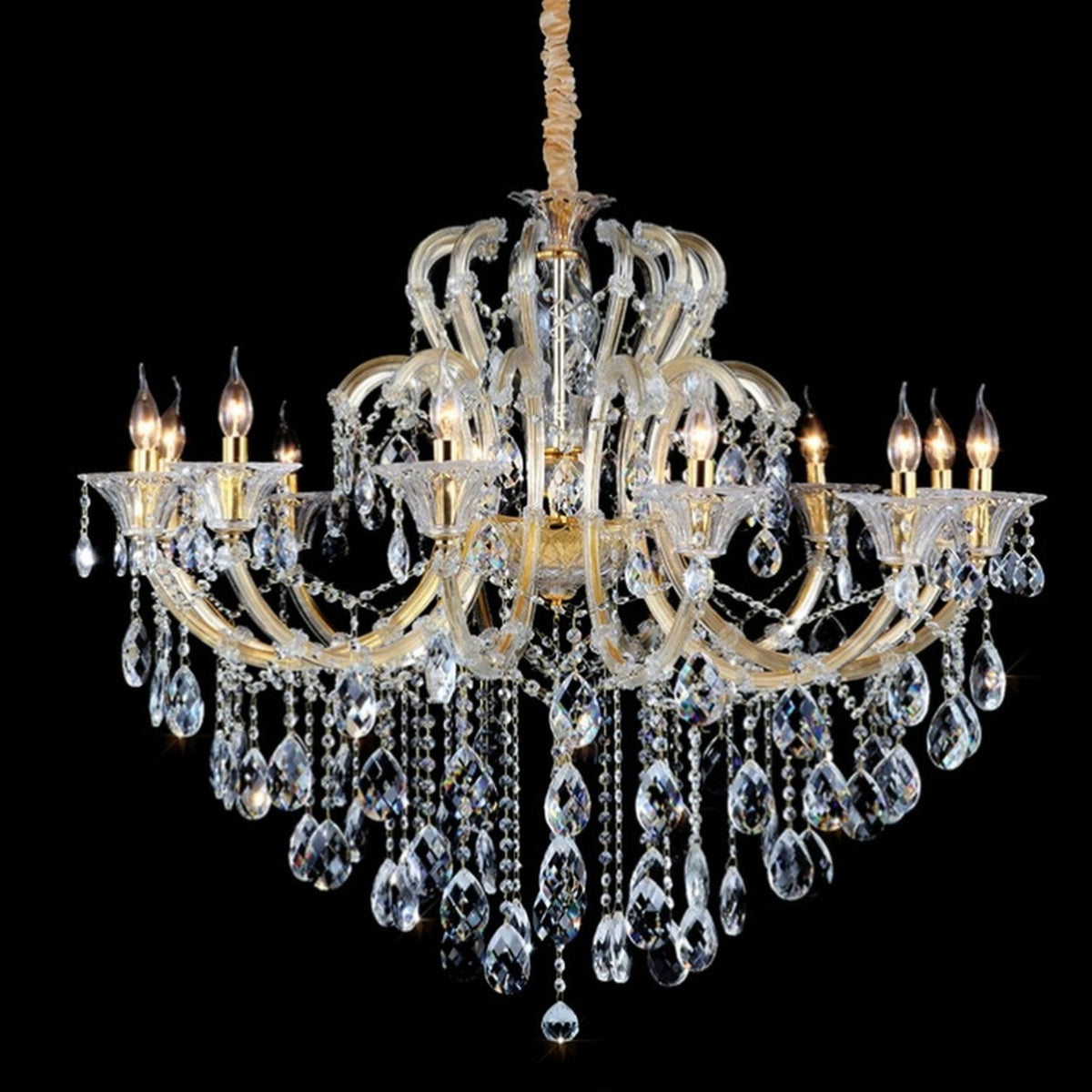 AM0814 — European Duplex Crystal Chandelier for Kids' Rooms