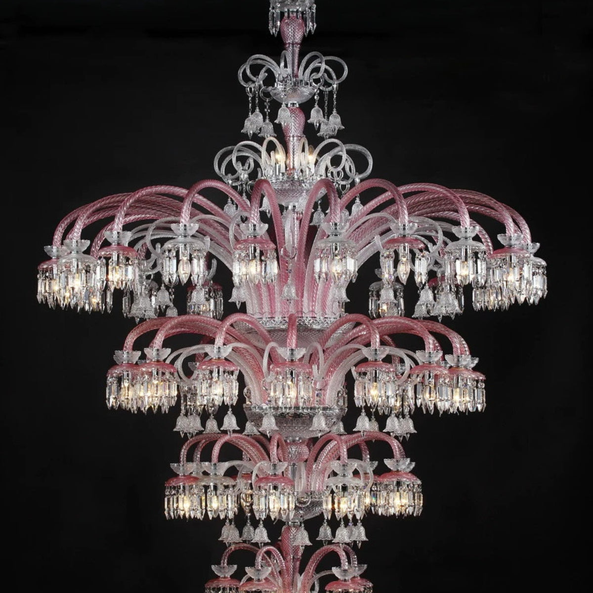 AM0860 — European Duplex Grand Hall Glass Chandelier for Living Rooms