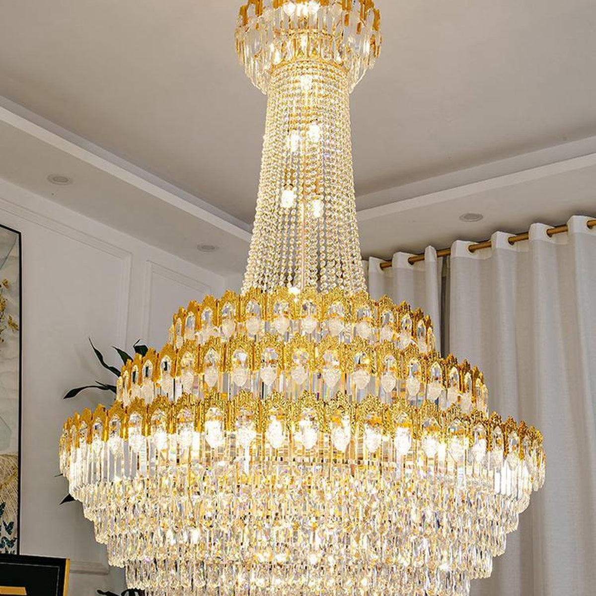 AM0661 — Light Luxury Crystal Chandelier for Living Rooms