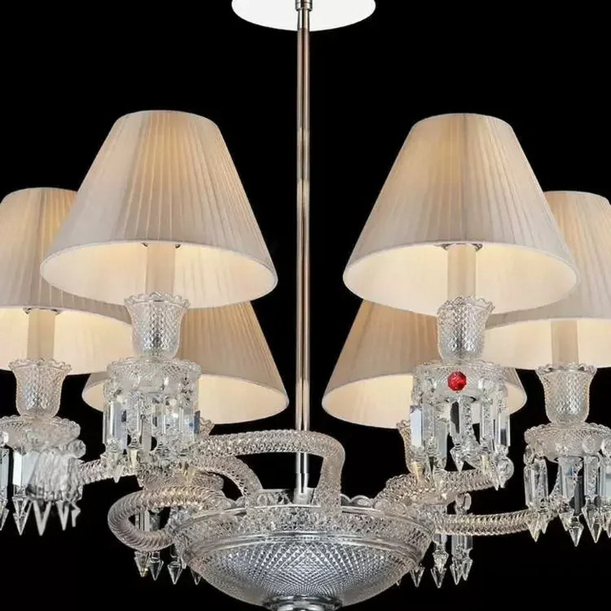 AM0773 — European Grand Hall Crystal Stainless Steel Chandelier for Living Rooms & Dining Rooms