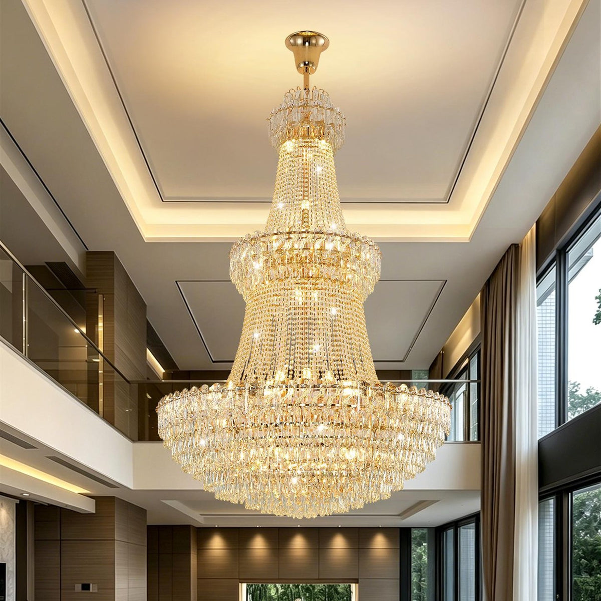 AM0494 — Light Luxury Crystal Chandelier for Living Rooms