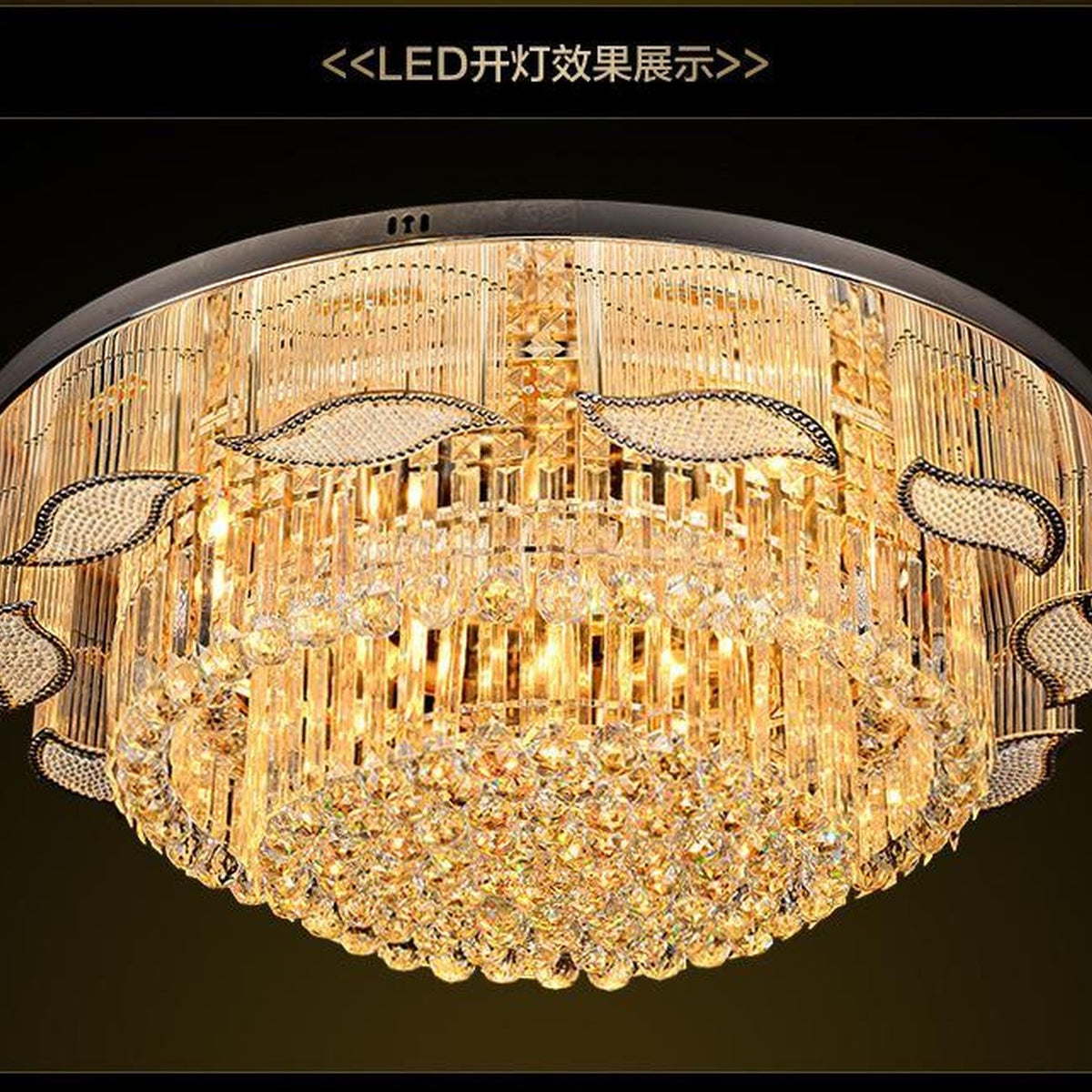 AM0697 — Light Luxury Crystal Ceiling Light for Living Rooms