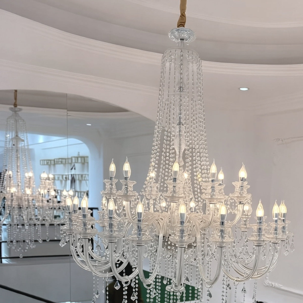 AM0742 — European Two-tier Crystal Chandelier for Living Rooms & Dining Rooms