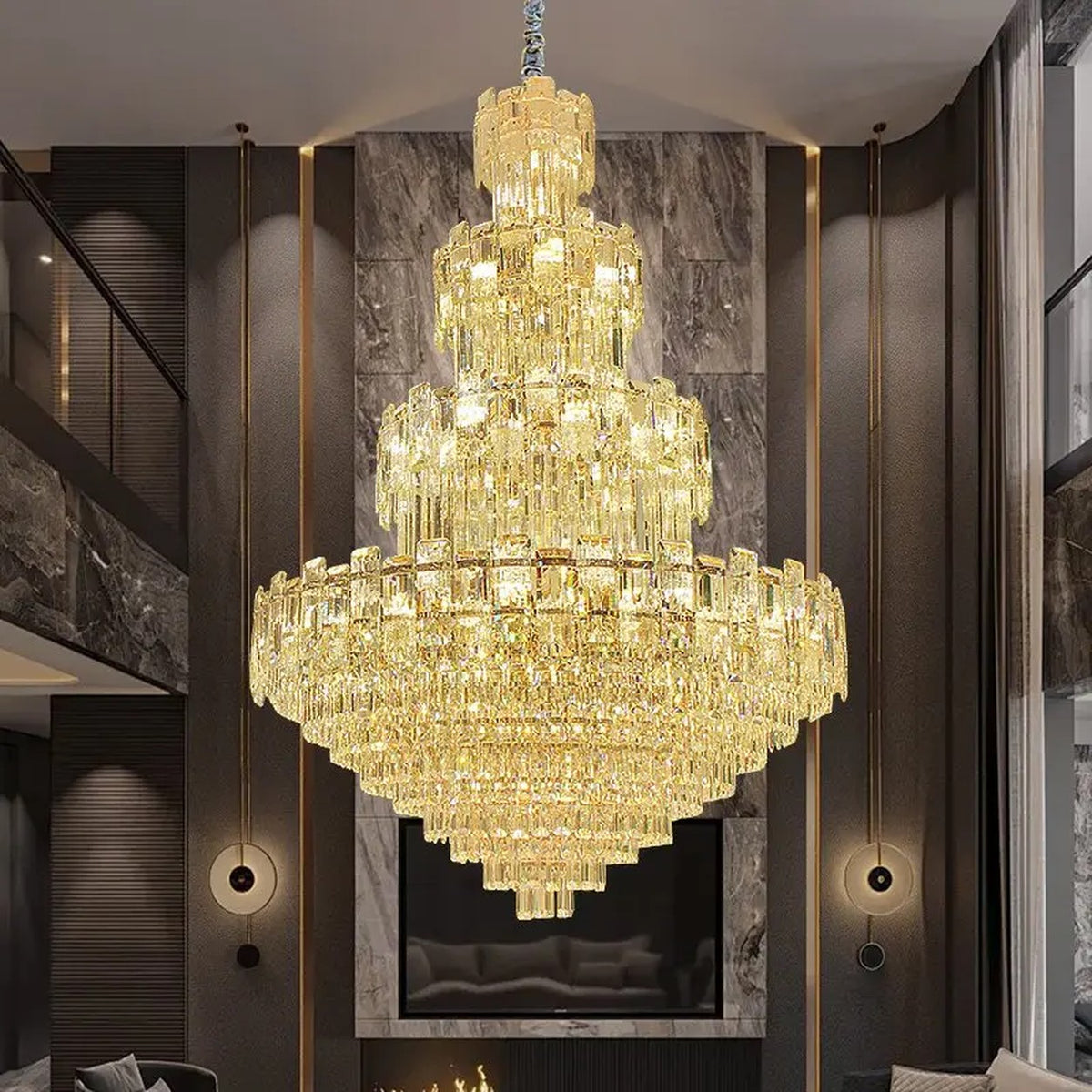 AM0621 — Light Luxury Crystal Chandelier for Hotels