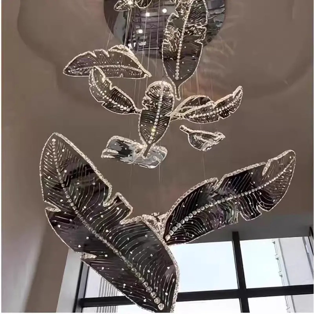 AM0548 — Italian Stairwell Crystal Chandelier for Living Rooms