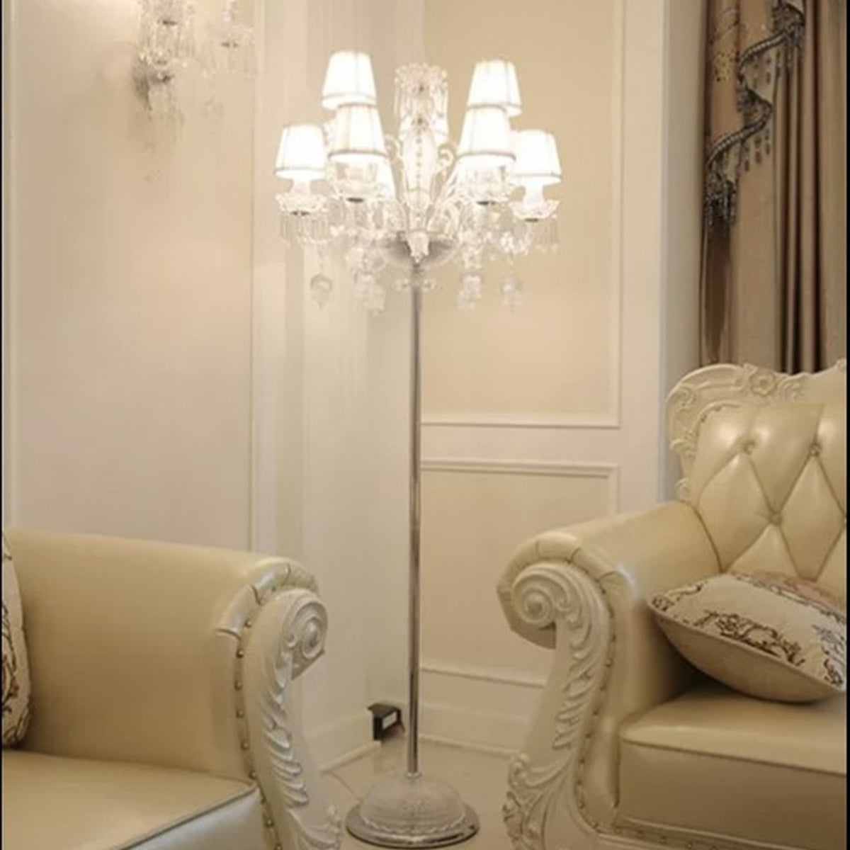 AM0802 — European Crystal American Table Lamp for Living Rooms & Bedrooms