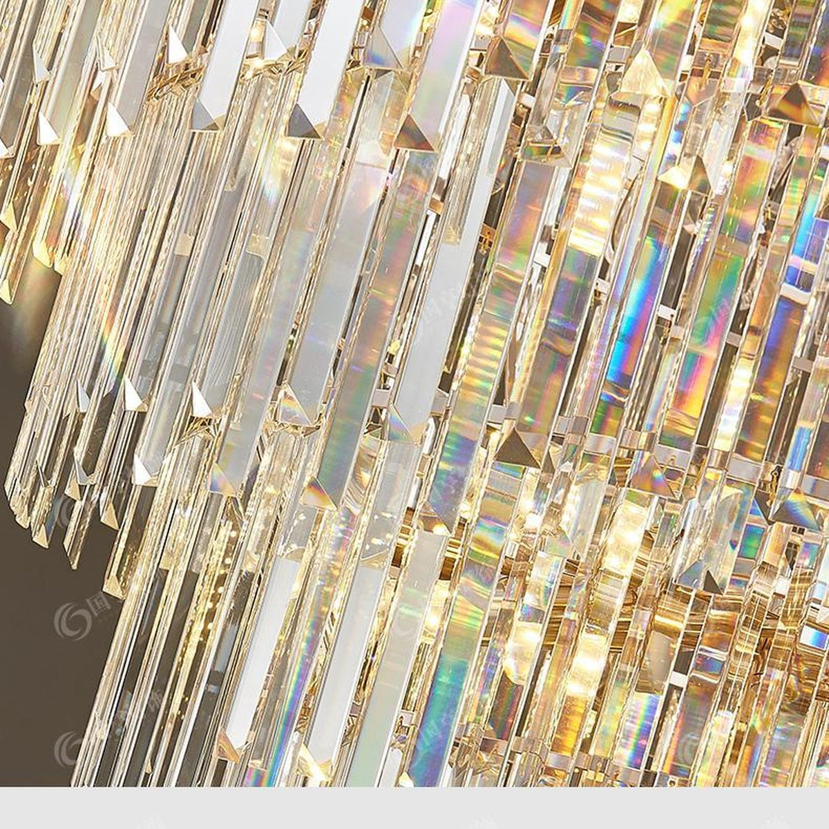 AM0469 — Spiral Staircase Crystal Chandelier for Living Rooms