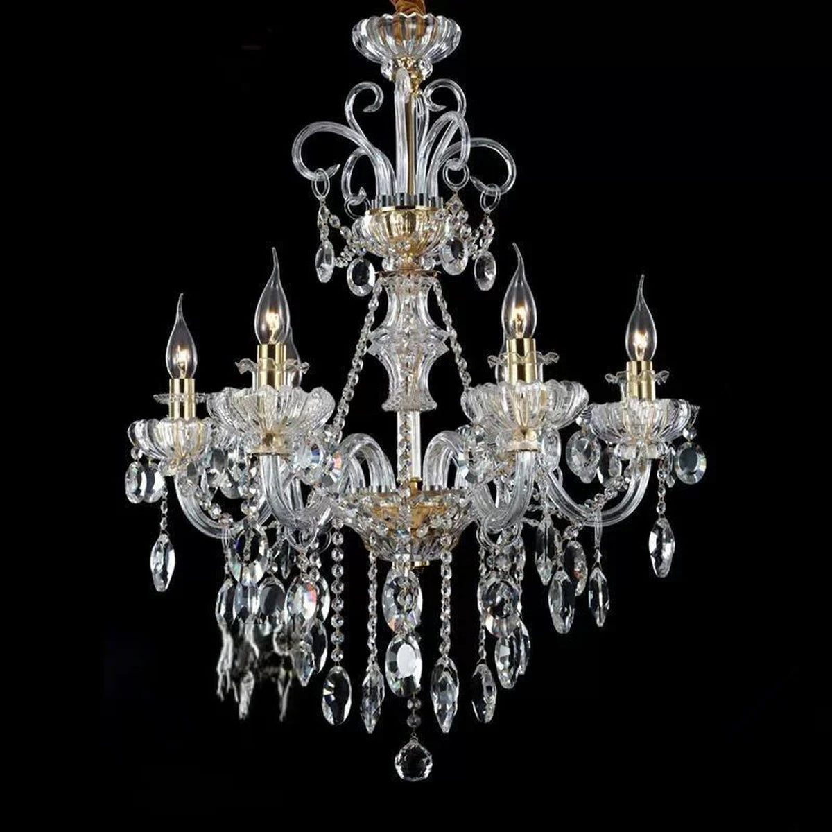 AM0709 — European Crystal Chandelier for Bedrooms & Studies