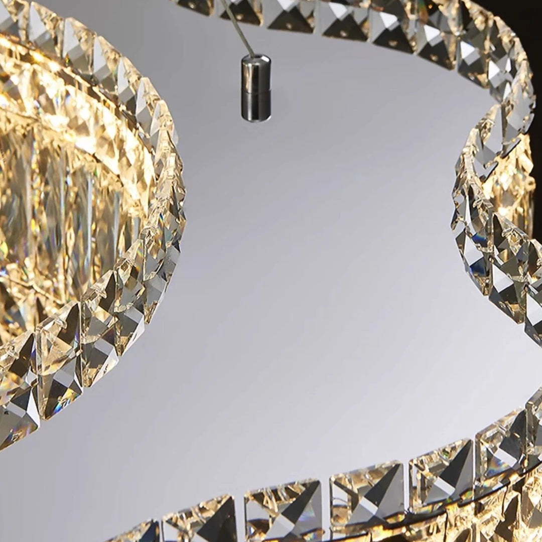 AM0069 · Modern Minimalist Stairwell Crystal Chandelier for Double-Height Spaces — AM0069, view 6
