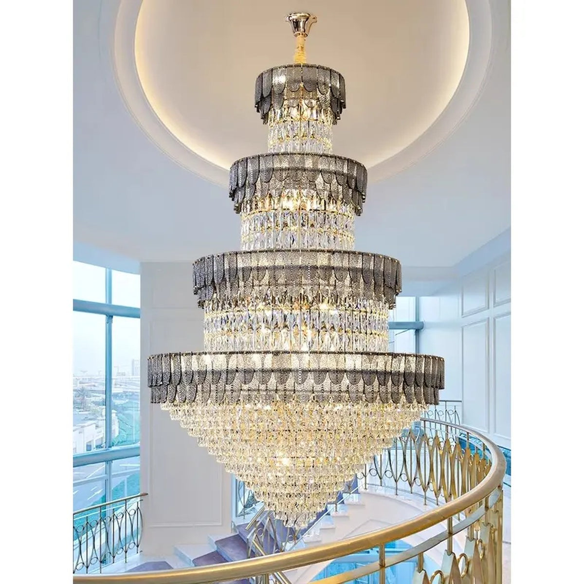 AM0654 — Modern Luxury Crystal Chandelier for Living Rooms