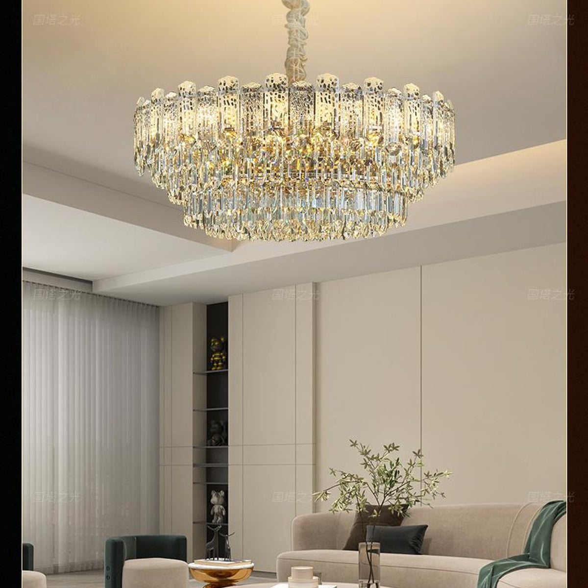 AM0512 — Light Luxury Imported K9 Crystal Chandelier for Living & Dining Rooms
