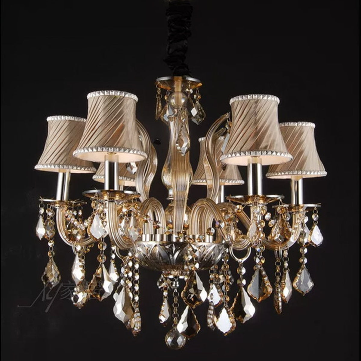 AM0707 — European Candle Crystal Glass Chandelier for Living Rooms & Dining Rooms