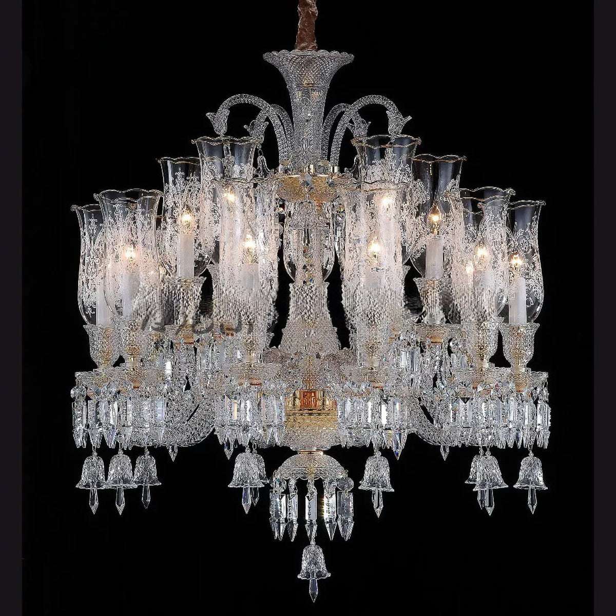 AM0820 — European Stairwell Duplex Crystal Chandelier for Living Rooms