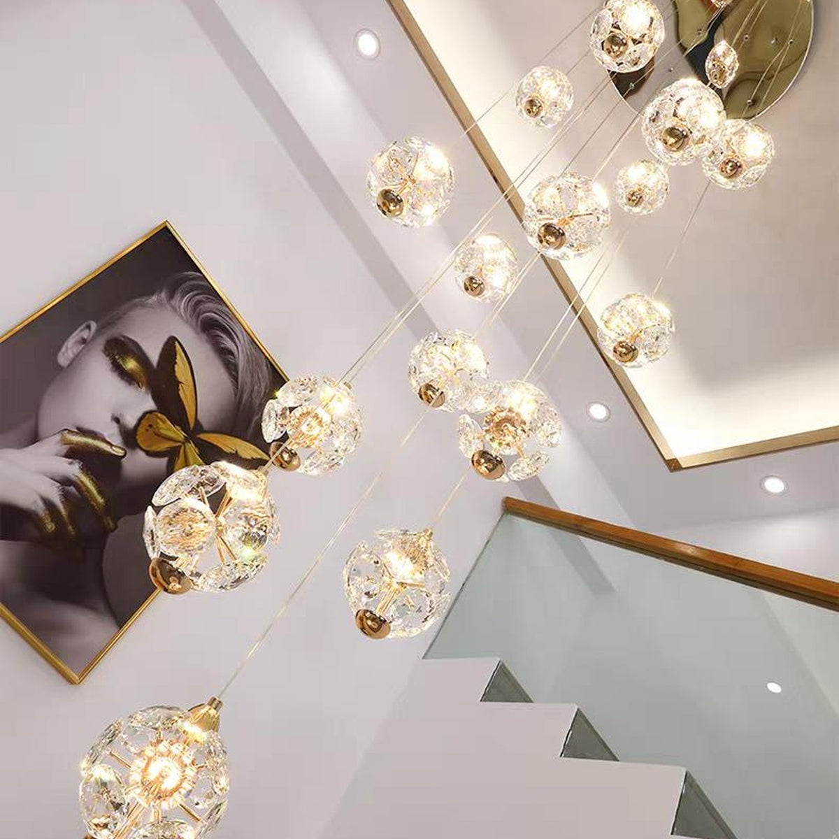 AM0515 — Light Luxury Crystal Chandelier for Living Rooms