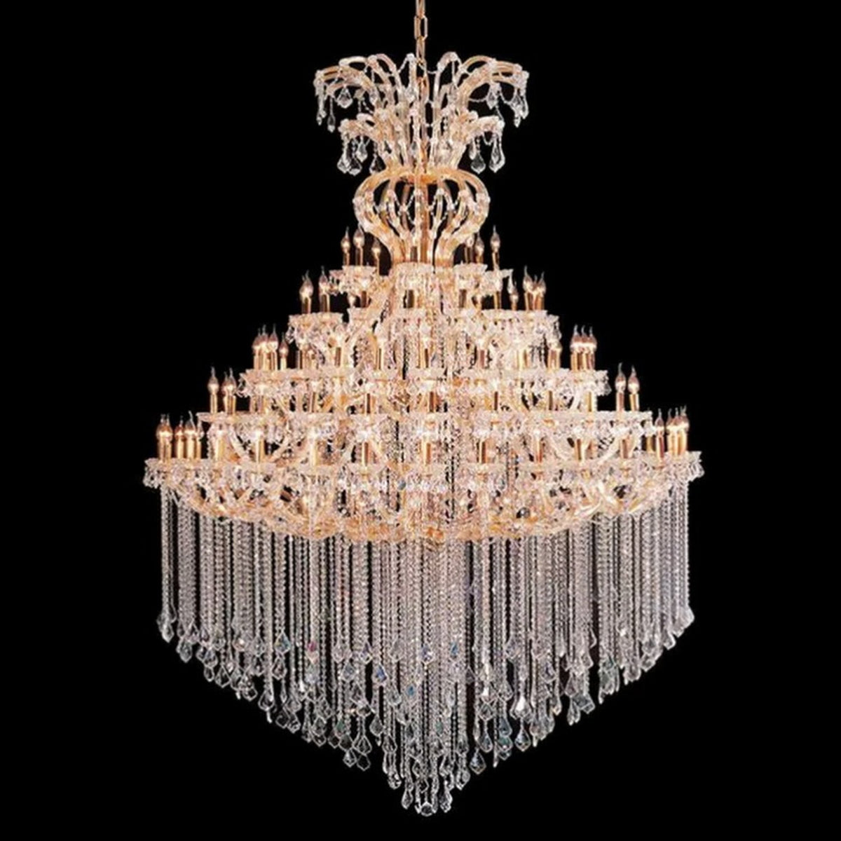 AM0809 — European Grand Hall Crystal Chandelier for Duplex Spaces & Stairwells