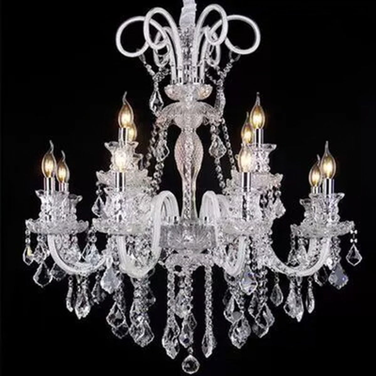 AM0705 — European Candle Crystal Chandelier for Living Rooms & Dining Rooms
