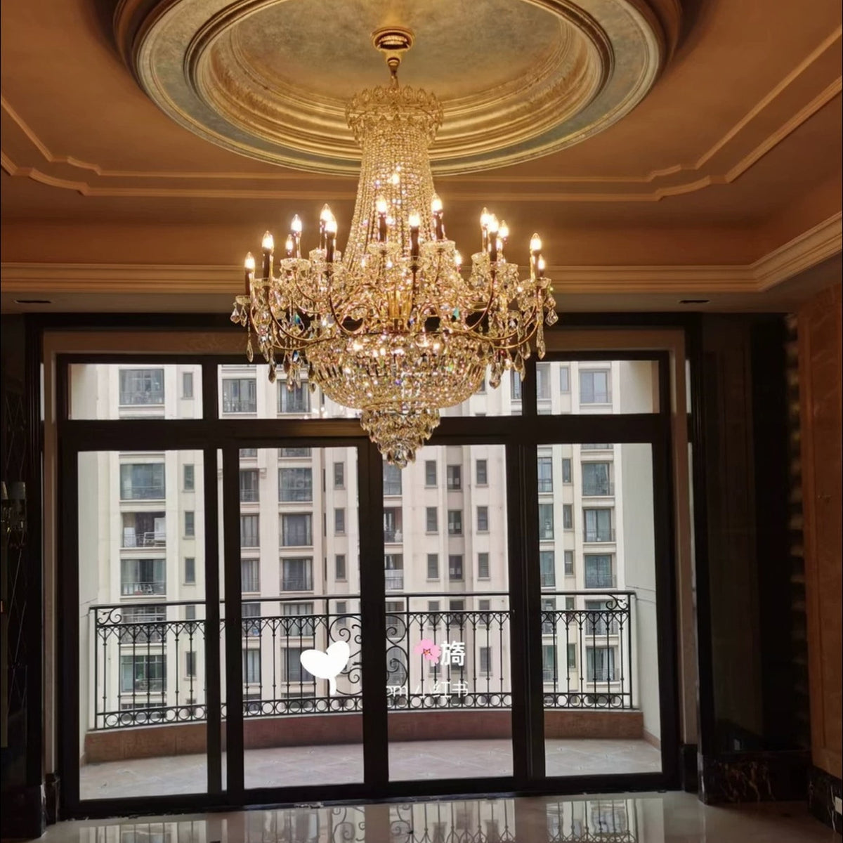 AM0835 — Modern Luxury Stairwell Iron Chandelier for Loft Spaces & Duplex Spaces