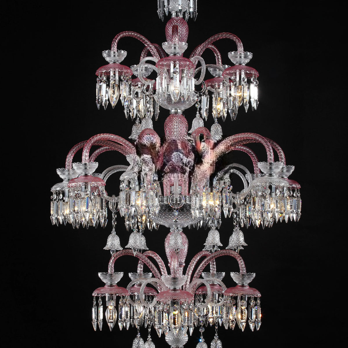 AM0860 — European Duplex Grand Hall Glass Chandelier for Living Rooms