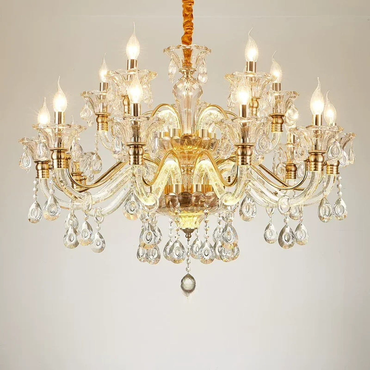 AM0822 — European Candle Grand Hall Crystal Chandelier for Living Rooms