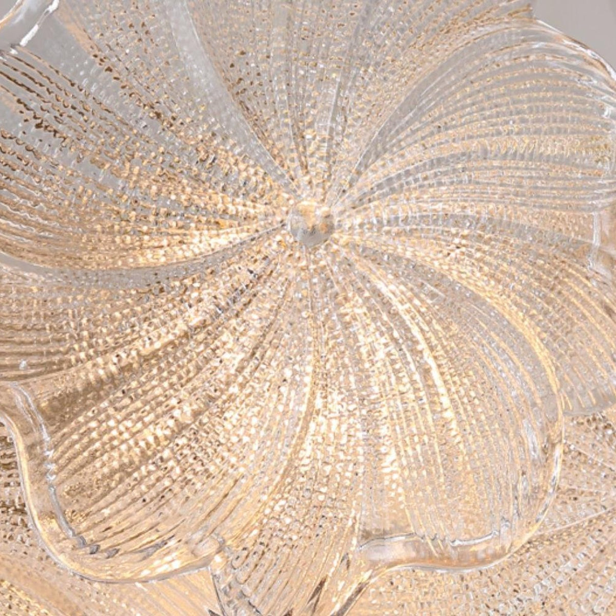 AM0568 — French Floral Glass Chandelier for Living Rooms