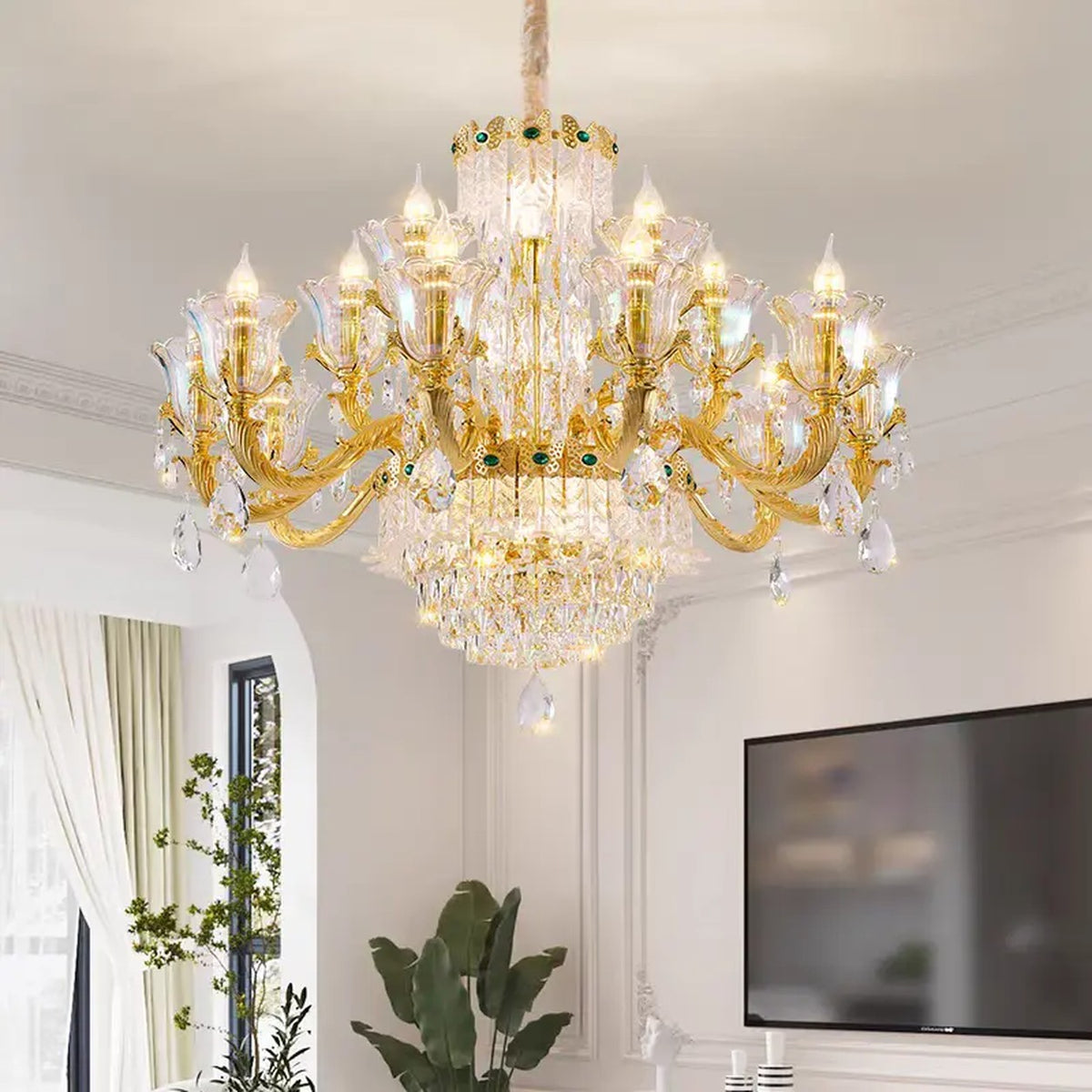 AM0600 — European Crystal Chandelier for Living Rooms