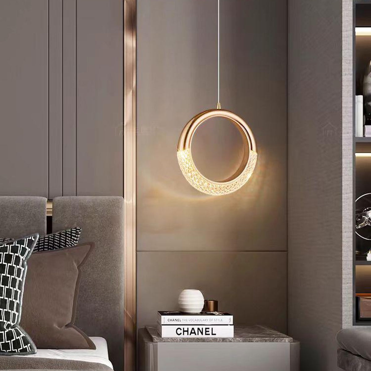 AM0519 — Light Luxury Lychee Crystal Chandelier for Master Bedrooms