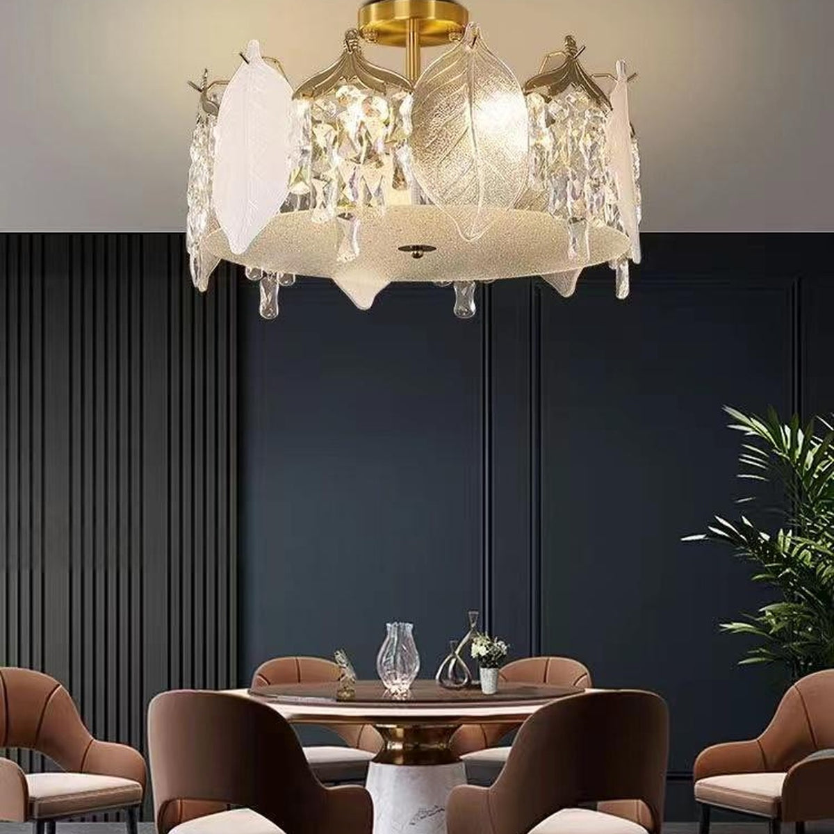 AM0485 — Light Luxury Crystal Chandelier for Living Rooms